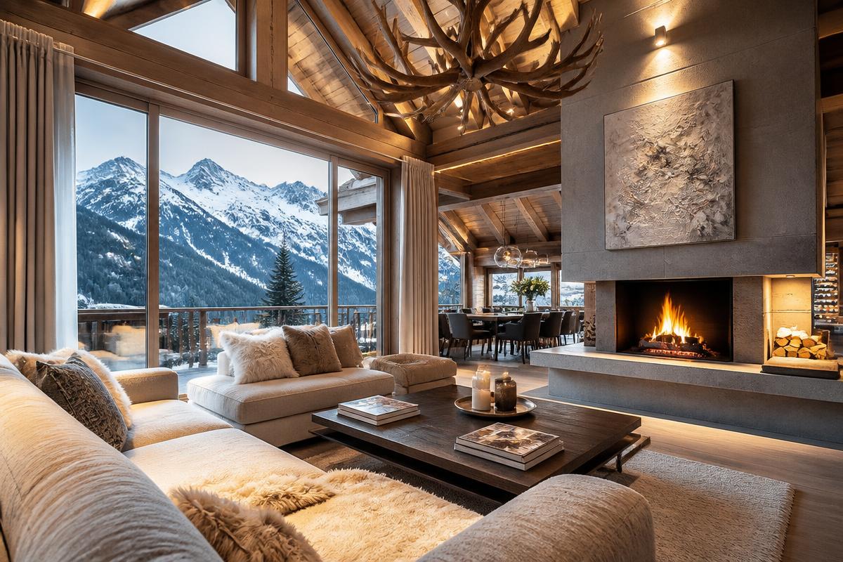 Chalets dans les Alpes
